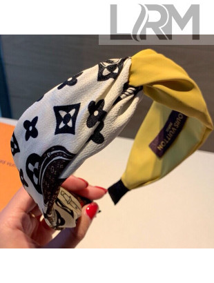 Louis Vuitton Monogram Fabric Headband Yellow 2019