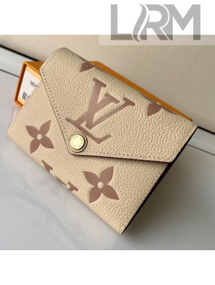 Louis Vuitton Monogram Leather Victorine Wallet M80086 Cream White 2021