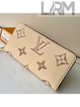 Louis Vuitton Monogram Leather Zippy Wallet M80116 Cream White 2021