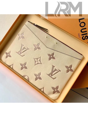 Louis Vuitton Monogram Leather Daily Pouch M80174 Cream White 2021