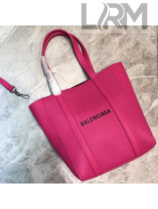 Balenciaga Calfskin Everyday XXS Logo Shopping Tote Pink 2019
