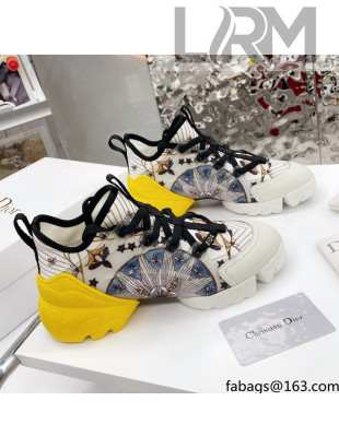 Dior D-Connect Sneaker in Printed Technical Fabric DS32 2021