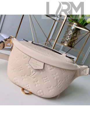 Louis Vuitton Monogram Empreinte Leather Bumbag/Belt Bag M43644 White 2019