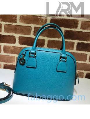 Gucci Leather Top Handle Bag 449662 Blue 01 2020