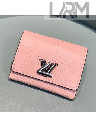 Louis Vuitton Twist XS Epi Leather Flap Wallet M63323 Pink 2019