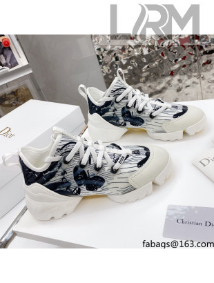 Dior D-Connect Sneaker in Butterfly Printed Technical Fabric DS25 2021