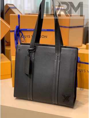 Louis Vuitton Men's Matte Aerogram Tote Bag M57308 Black 2021