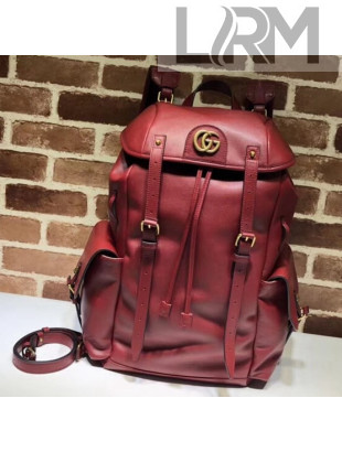 Gucci RE(BELLE) Leather Backpack ‎526908 Red 2018