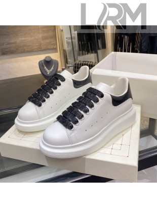 Alexander Mcqueen White Silky Calfskin Sneaker Black 01 2020 (For Women and Men)