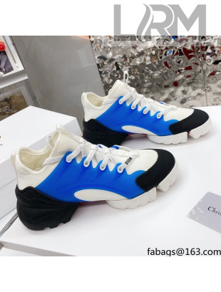 Dior D-Connect Sneaker in Technical Fabric DS17 White/Blue 2021