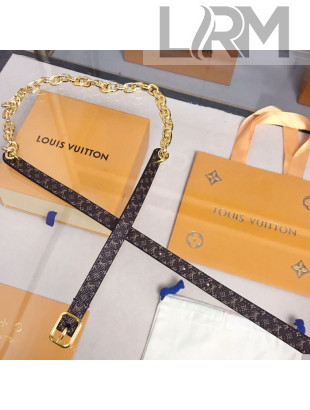 Louis Vuitton Twist The Chain Belt 1.3cm Monogram Canvas 2021