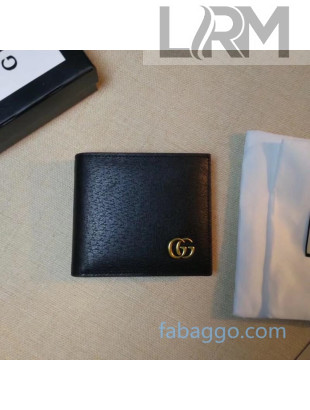 Gucci GG Marmont Leather Bi-fold Wallet 428726 Black 2020