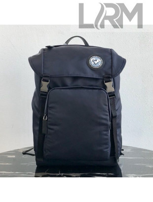 Prada Re-Nylon Backpack 2VZ135 Grey Patch 2019