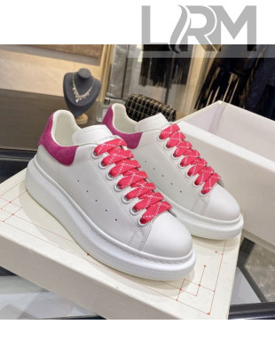 Alexander Mcqueen White Silky Calfskin Sneaker Pink 2020 (For Women and Men)