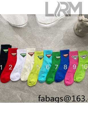 Prada Logo Mesh Socks 10 Colors 2021 05
