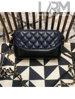 Chanel Gabrielle Clutch on Chain/Mini Bag A94505 Dark Blue/Black 2019