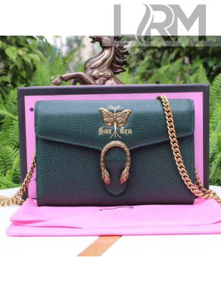 Gucci Garden Butterfly Dionysus Mini Chain Bag 516920 Dark Green 2018