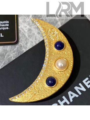 Chanel Moon Brooch AB1612 Gold 2019
