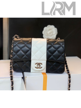Chanel Lambskin Mini Flap Bag A69900 Black/White 2021 02