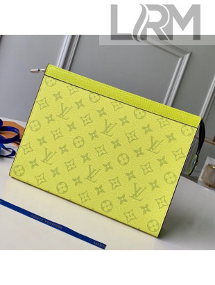 Louis Vuitton Monogram Pochette Voyage MM Pouch M61692 Yellow 2019