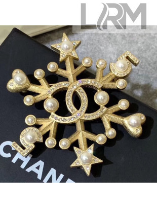 Chanel Snowflake Brooch AB2343 2019