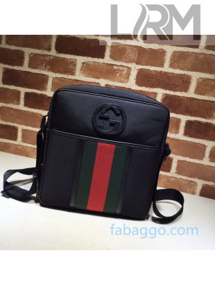 Gucci Web GG Canvas Messenger Bag 181061 Black 2020