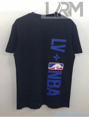 Louis Vuitton Cotton NBA T-shirt LV21030204 Black 2021