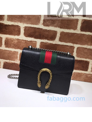 Gucci Dionysus Web Leather Mini Bag 421970 Black 2020