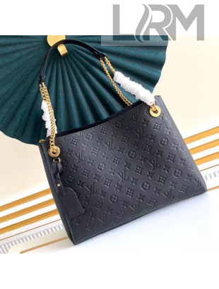 Louis Vuitton Monogram Leather Surène MM Chain Tote Bag M43758 Black 2021