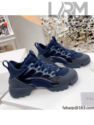 Dior D-Connect Sneaker in Zodiac Printed Technical Fabric DS1 Navy Blue 2021