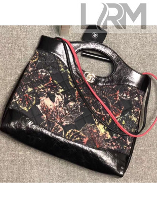 Chanel Calfskin Printed Chanel 31 Medium Shopping Bag A57977 2018