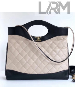 Chanel Lambskin Chanel 31 Medium Shopping Bag A57977 Black/Nude 2018