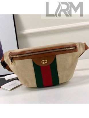 Gucci Beige Vintage Canvas Belt Bag 575082 2019