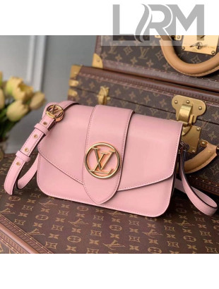Louis Vuitton LV Pont 9 Shoulder Bag in Smooth Leather M57325 Pink 2020