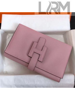 Hermes Large H Wallet in Original Swift Leather Pink