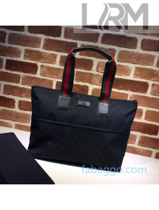 Gucci GG Canvas Tote Bag 155524 Black 2020