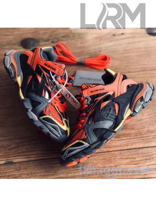 Balenciaga Track 4.0 Tess Trainer Sneakers Black/Grey/Orange 2020 (For Women and Men)
