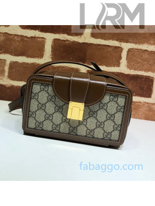 Gucci GG Canvas Mini Shoulder Bag 614368 Brown 2020