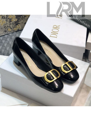 Dior Shiny Calfskin Pumps with CD Bow Black 2020