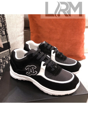 Chanel Suede Sneakers Black 2021 06