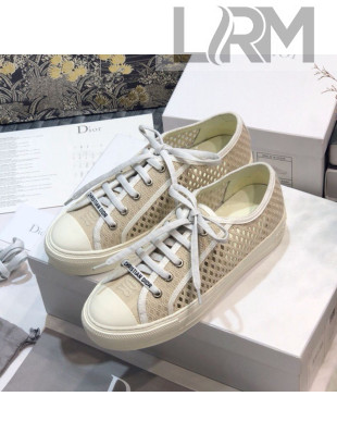 Dior Walk'n'Dior Sneakers in White Mesh Embroidery 2020