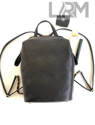 Chanel Lambskin Medium Backpack Black 2018