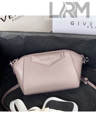Givenchy Antigona Nano Goatskin Shoulder Bag Light Purple 2020