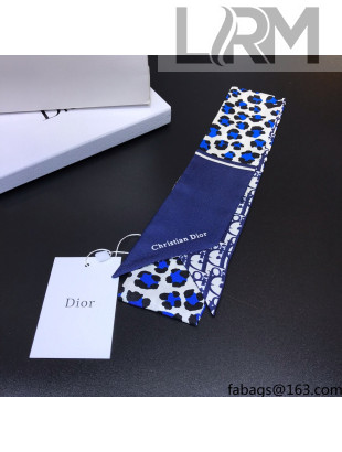 Dior Silk Twilly Bandeau DSTB121306 7x120cm Blue 2021