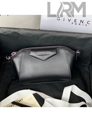 Givenchy Antigona Nano Goatskin Shoulder Bag Black 2020