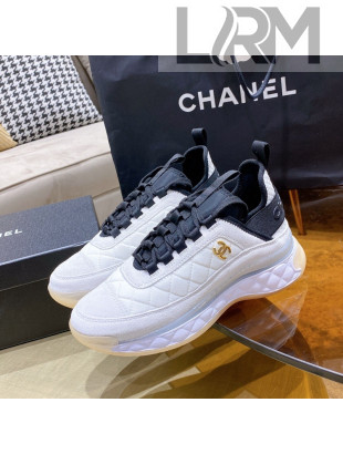 Chanel Suede Sneakers G38501 White 2021 111120