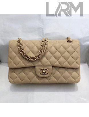 Chanel Lambskin Classic Medium Flap Bag A01112 Apricot/Gold 2021