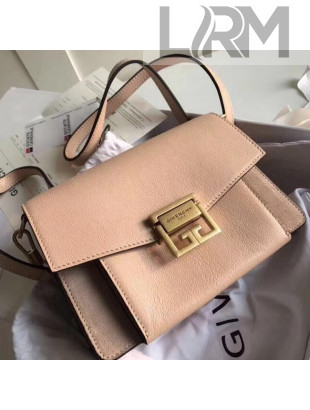 Givenchy Small GV3 Bag in Grained and Suede Leather Nude 2018
