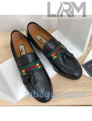 Gucci Loafer with Web and Tassel Black 2020
