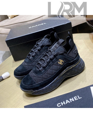 Chanel Suede Sneakers G38501 Black 2021 111123